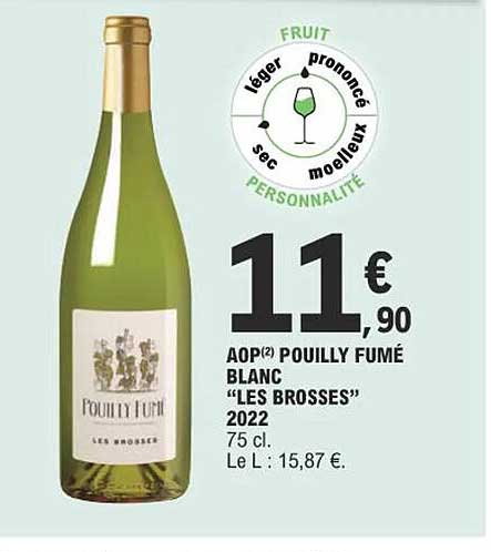 aop pouilly fumé blanc "les brosses" 2022