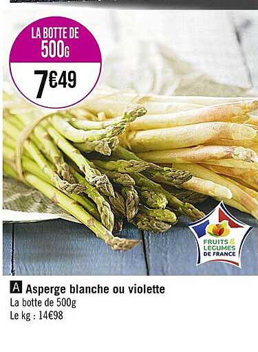 asperge blanche ou violette