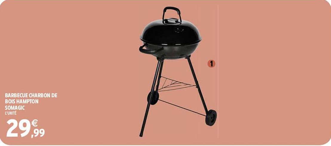 barbecue charbon de bois hampton somagic