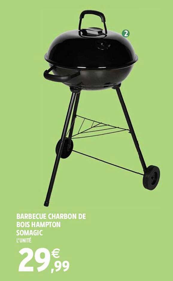 barbecue charbon de bois hampton somagic