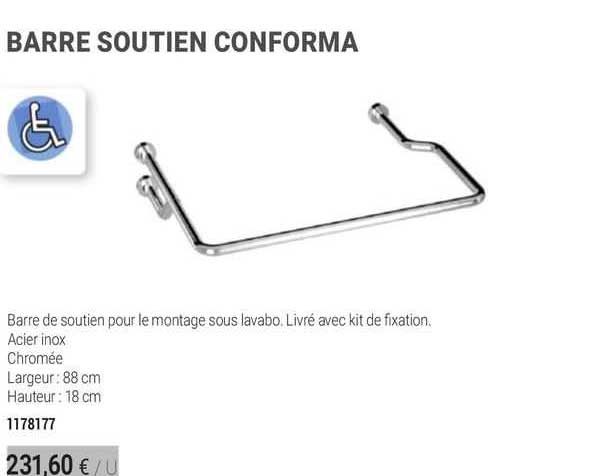 barre soutien conforma