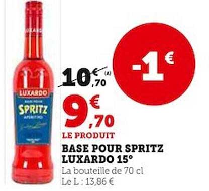 base pour spritz luxardo 15°