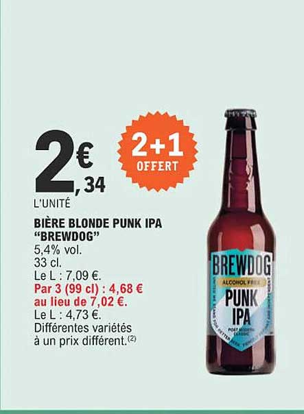 bière blonde punk ipa "brewdog"