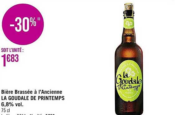 bière brassée à l'ancienne la goudale de printemps 6,8% vol.