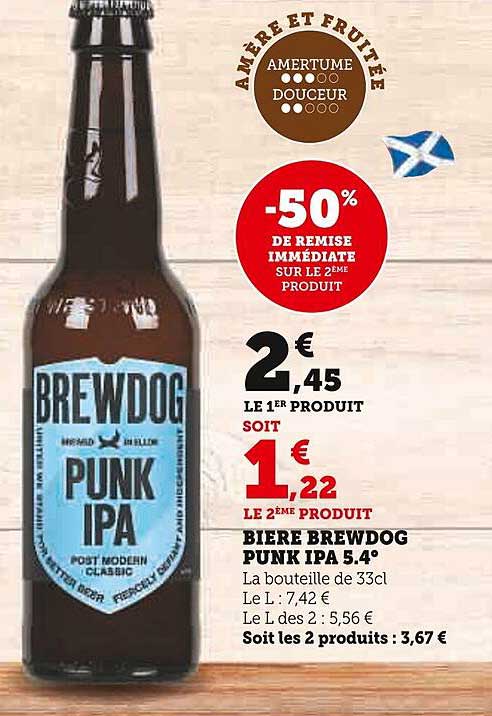 bière brewdog punk ipa 5.4°