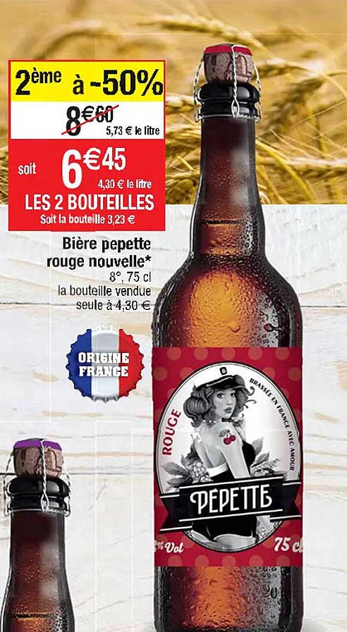 bière pepette rouge nouvelle