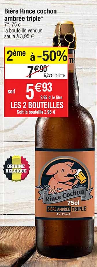 bière rince cochon ambrée triple