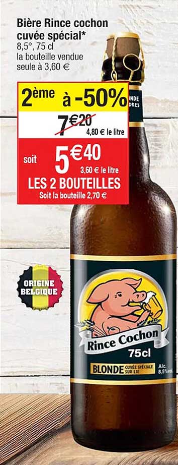 bière rince cochon cuvée spécial