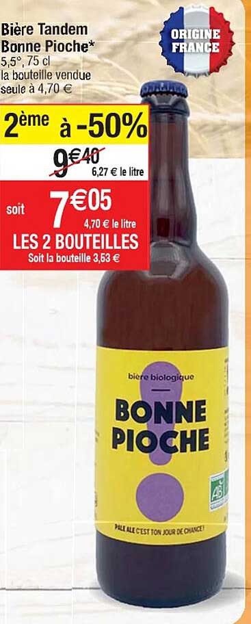 bière tandem bonne pioche