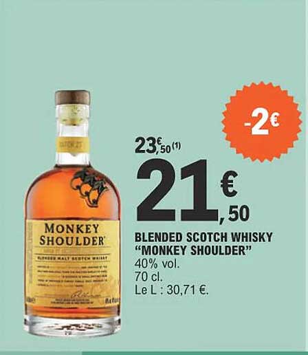 blended scotch whisky "monkey shoulder"
