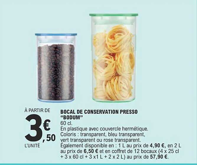 Bocal De Conservation Presso "bodum"