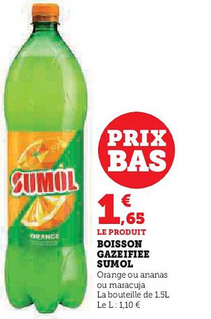 boisson gazéifiée sumol