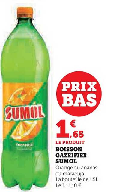 boisson gazéifiée sumol