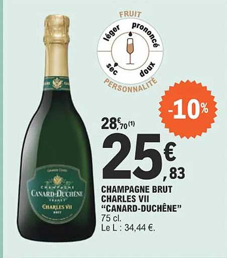 champagne brut charles VII "canard-duchêne"