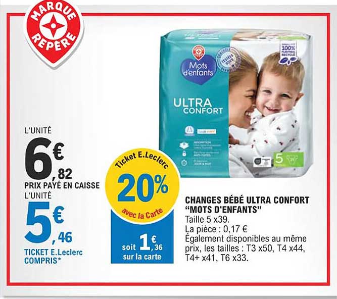 changes bébé ultra confort "mots d'enfants"