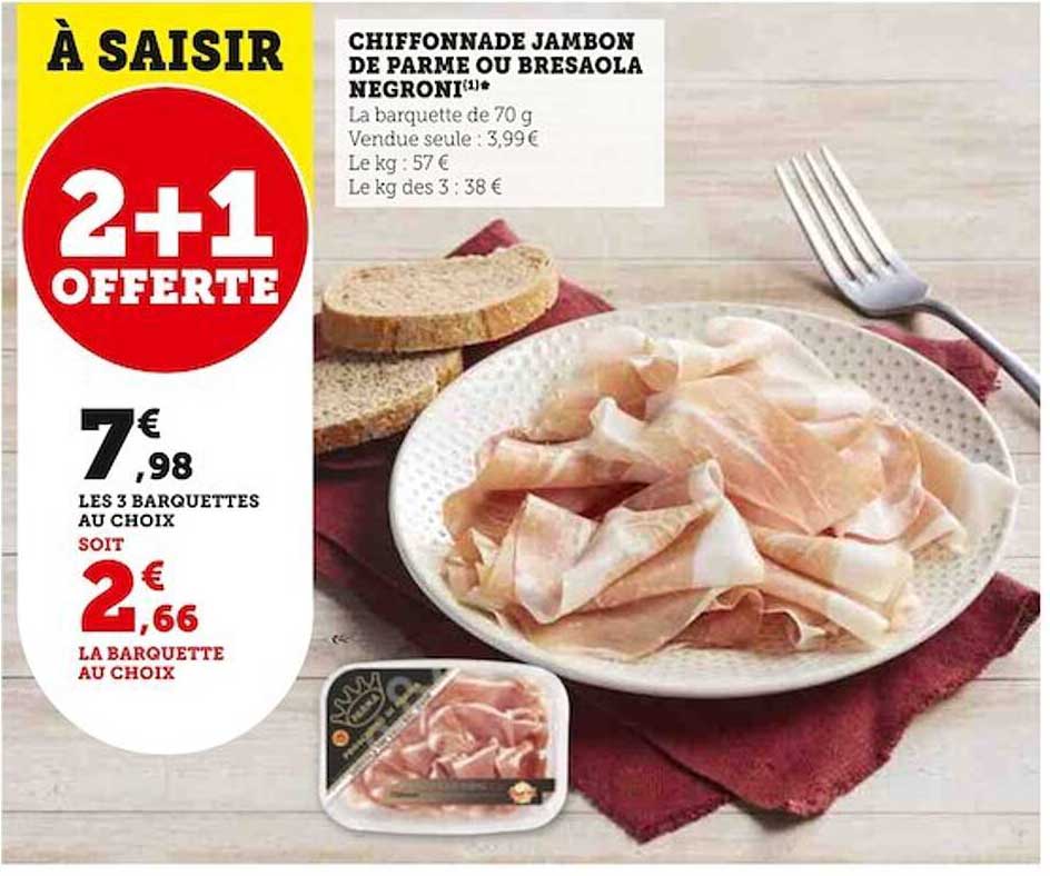 Chiffonnade Jambon De Parme Ou Bresaola Negroni