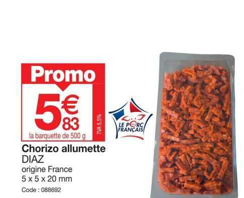 Chorizo Allumette Diaz