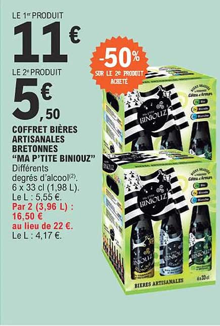 coffret bières artisanales bretonnes "ma p'tite biniouz"
