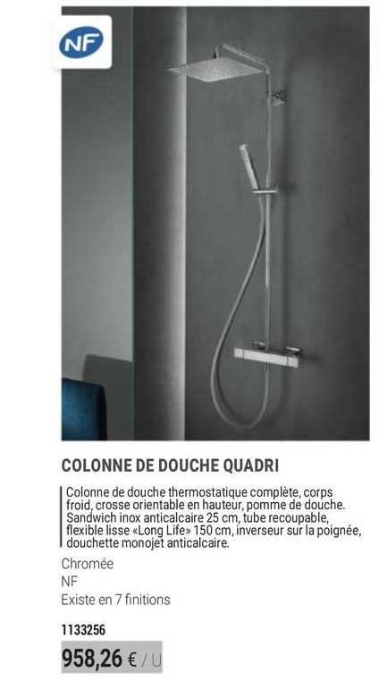 colonne de douche quadri