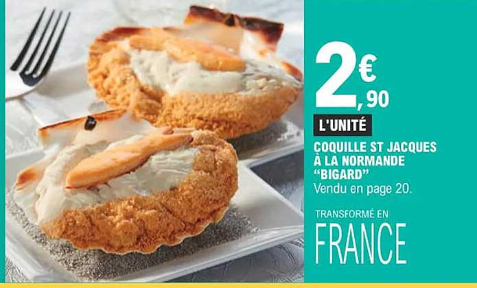 coquille st jacques à la normande "bigard"