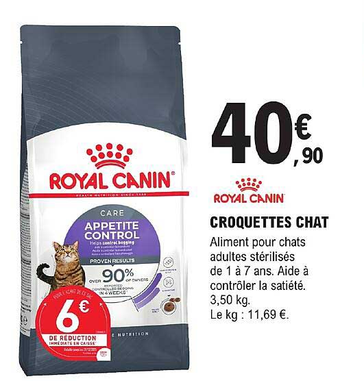 croquettes chat royal canin