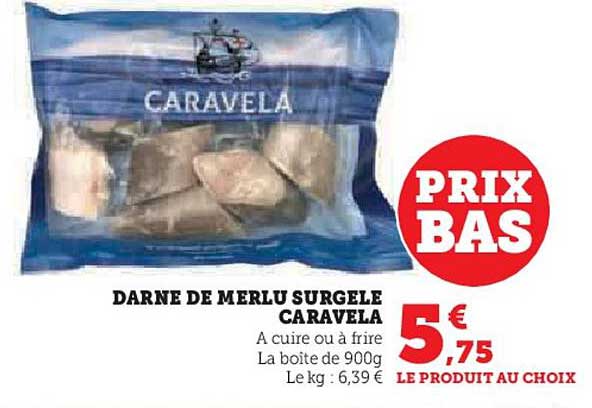 Darne De Merlu Surgelé Caravela