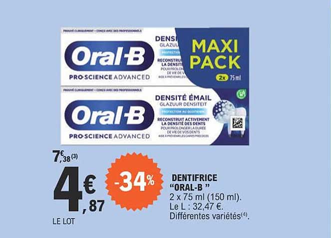 dentifrice "oral-b"