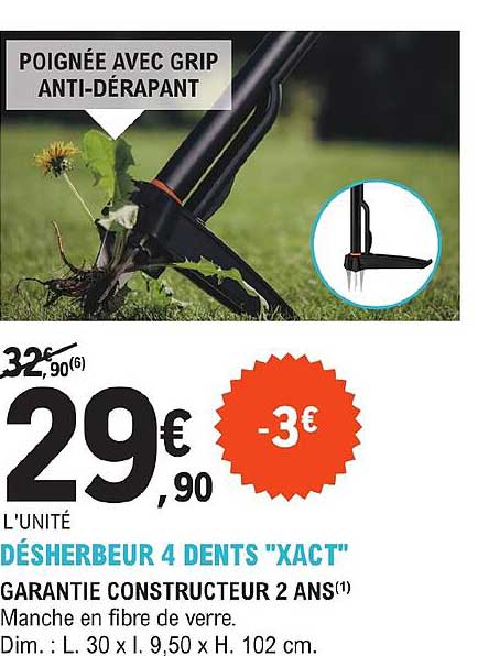 désherbeur 4 dents "xact"