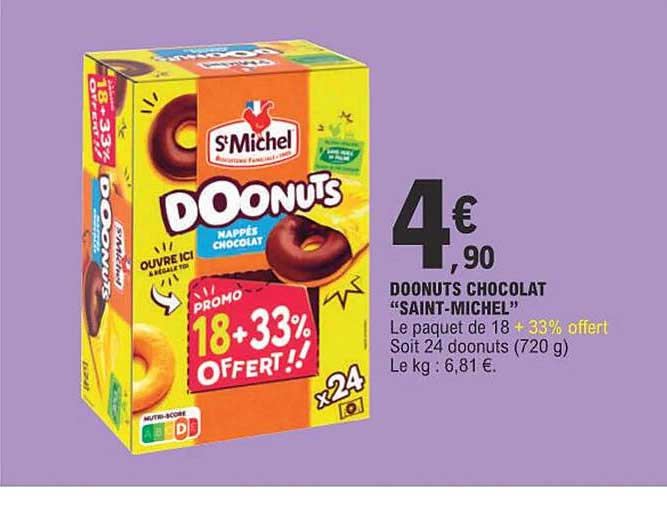 doonuts chocolat "saint-michel"