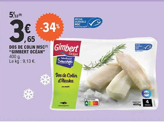 Dos De Colin Msc "gimbert Océan"