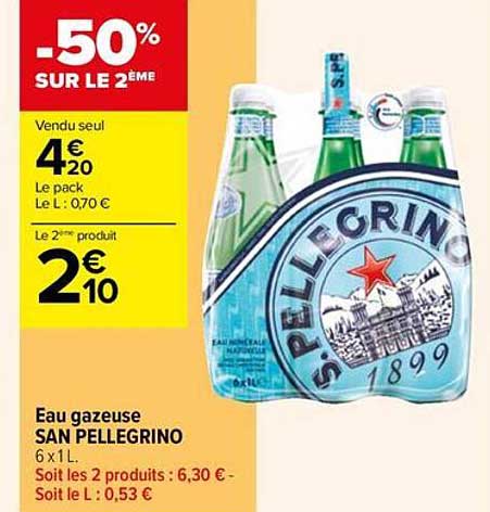 eau gazeuse san pellegrino