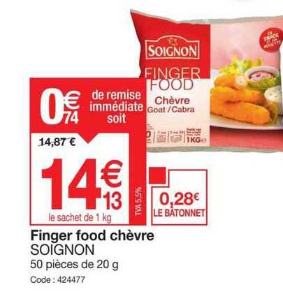 finger food chèvre soignon