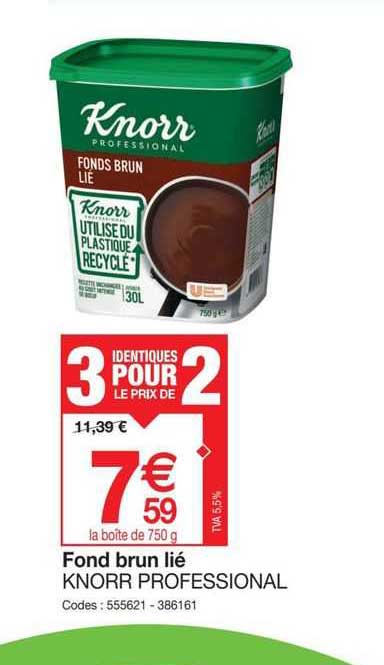 fond brun lié knorr professional