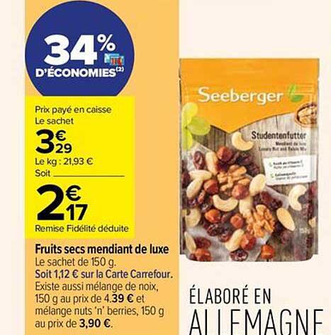 Fruits Secs Mendiant De Luxe