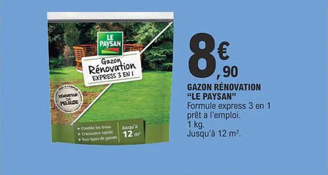 gazon rénovation "le paysan"