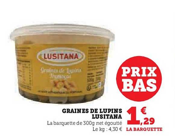 graines de lupins lusitana