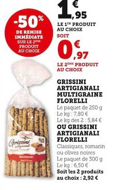 grissini artigianali multigraine florelli ou grissini artigianali florelli