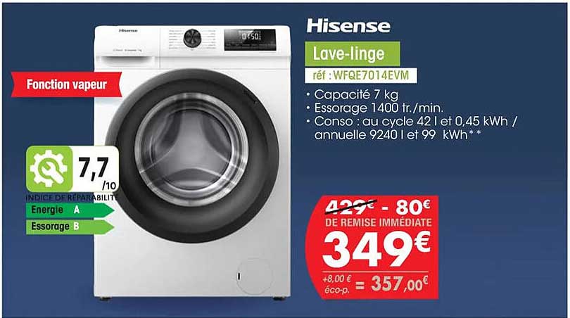 hisense lave-linge