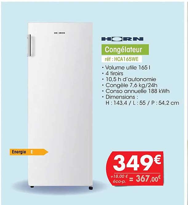 horn congélateur