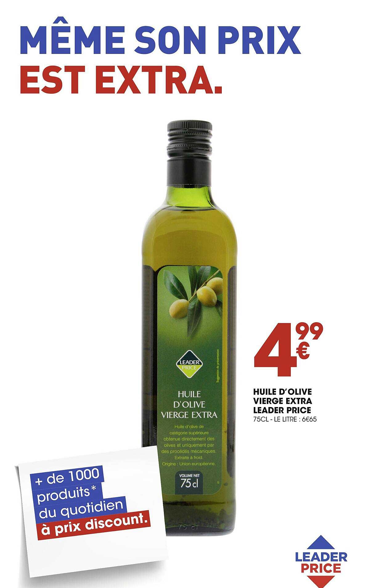 huile d'olive vierge extra leader price