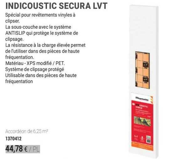 indicoustic secura lvt