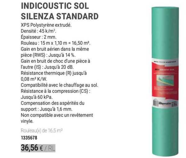 indicoustic sol silenza standard