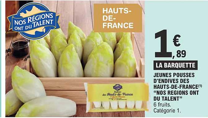 jeunes pousses d'endives des hauts-de-france "nos régions ont du talent"