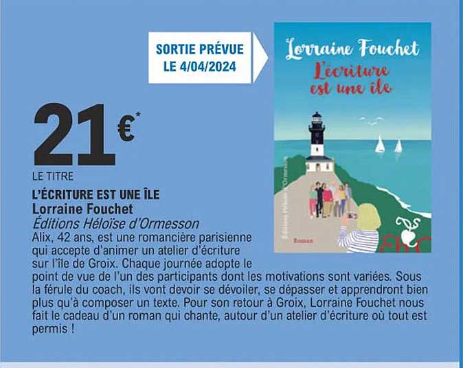 l'écriture est une île lorraine fouchet