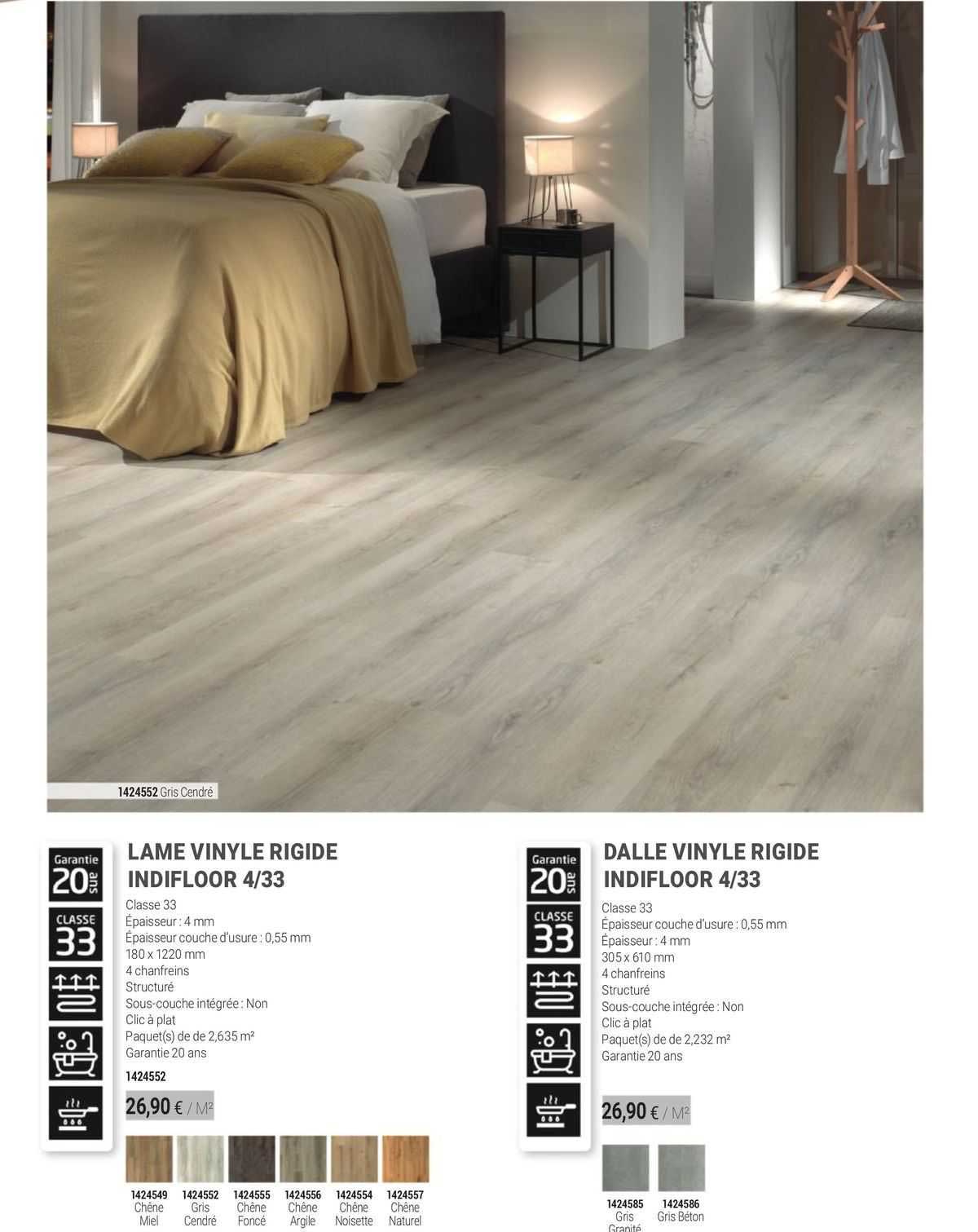 lame vinyle rigide indifloor 4 33 dalle vinyle rigide indifloor 4 33