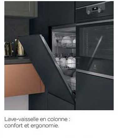 lave-vaisselle en colonne : confort et ergonomie