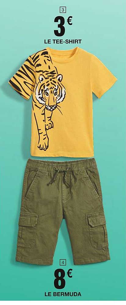 le tee-shirt, le bermuda