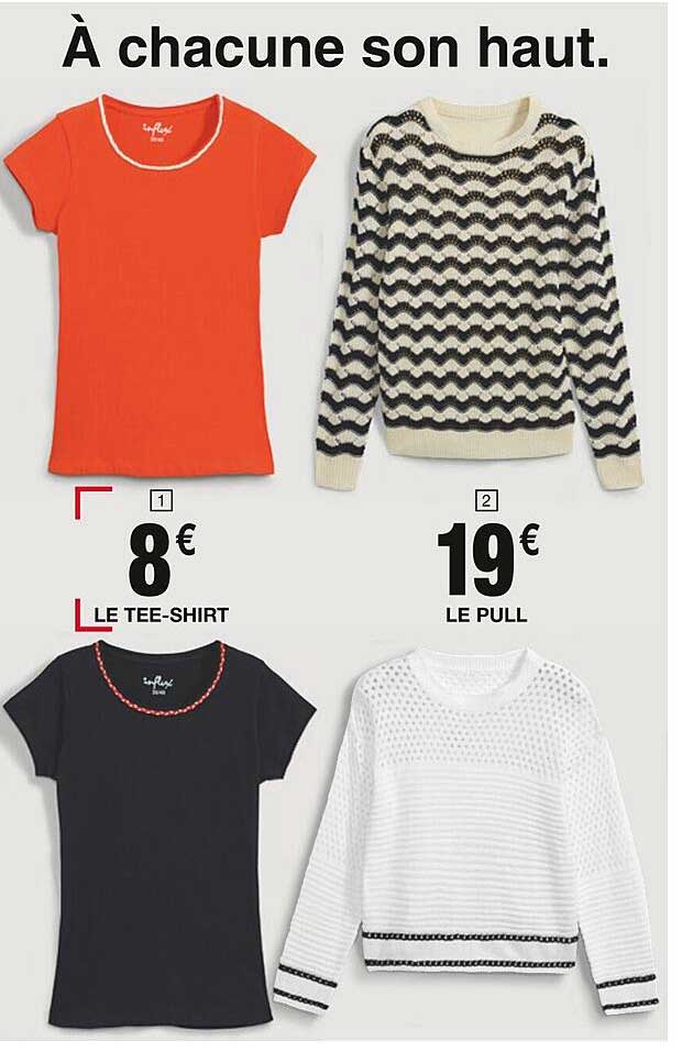 le tee-shirt, le pull