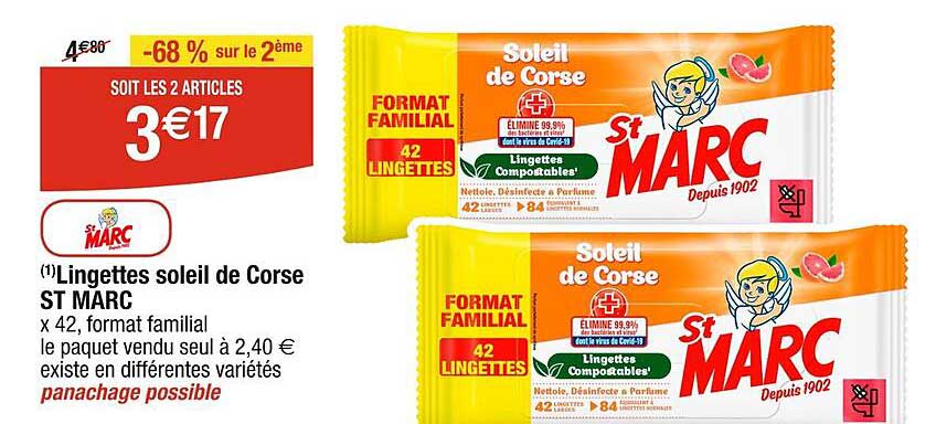 lingettes soleil de corse st marc
