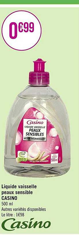 liquide vaisselle peaux sensible casino